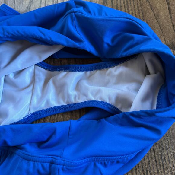 Lands End Womens Solid Royal Blue Swim Skirt Attached Brief Suit Bottom Size 10 - Picture 6 of 8